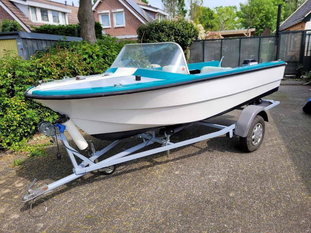 Speedboot Janmar 480 met motor, Watersport en Boten, Speedboten, Ophalen, Gebruikt, Minder dan 70 pk, 3 tot 6 meter