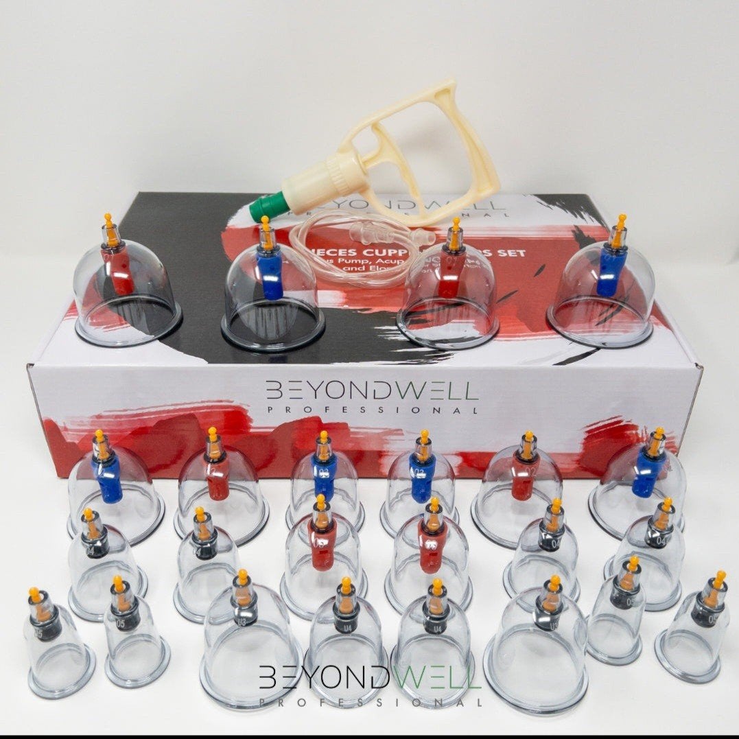 Nieuwe en complete BeyondWell Professional 24-delige cupping, Sport en Fitness, Massageproducten, Nieuw, Ophalen of Verzenden