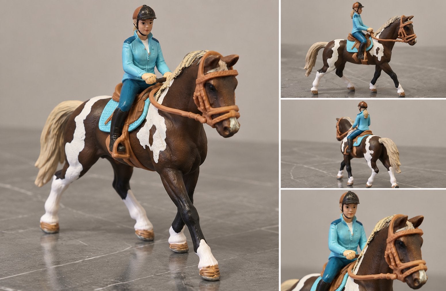 Schleich American Paint Horse met ruiter, Ophalen