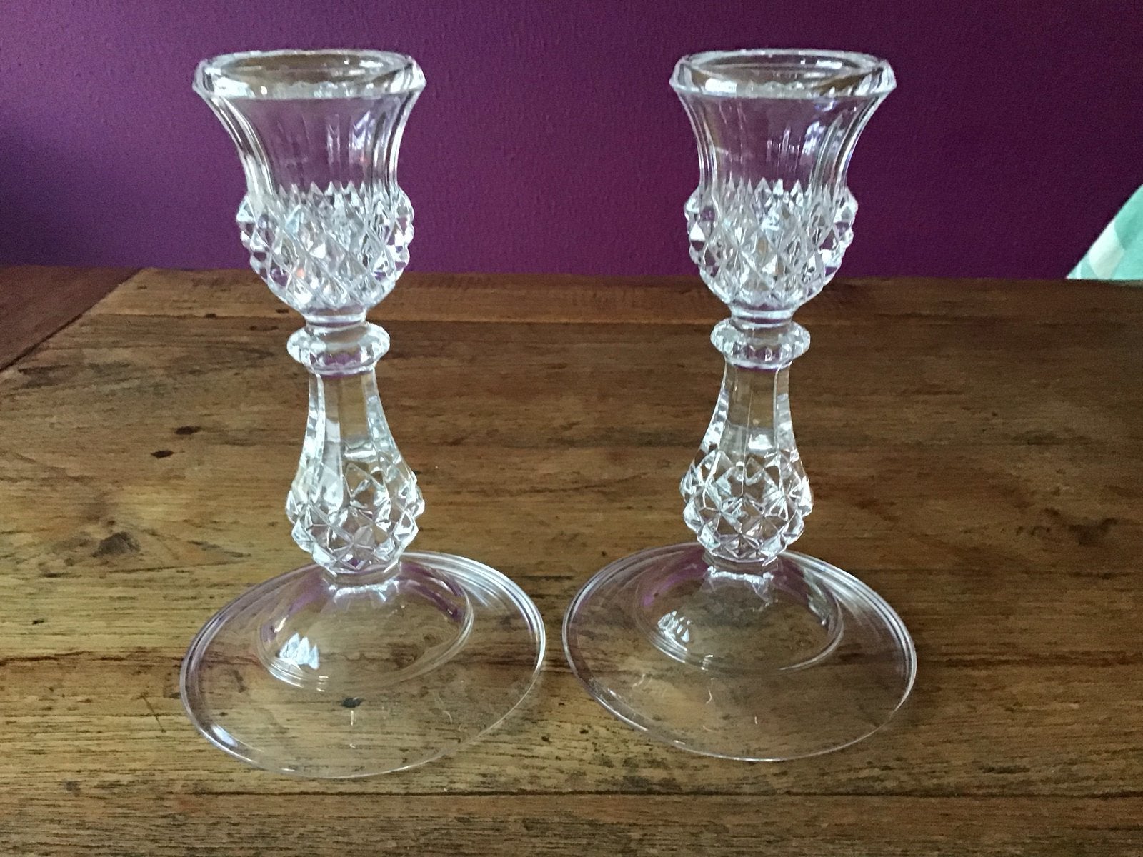 Set Longchamp kristallen kandelaars van Cristal d'Arques, Ophalen of Verzenden
