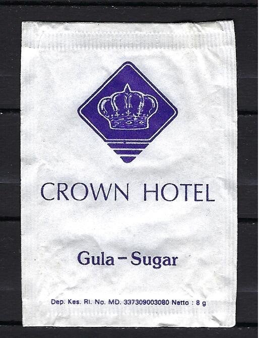 578 Indonesie CROWN HOTEL, Verzamelen, Ophalen of Verzenden, Buitenland