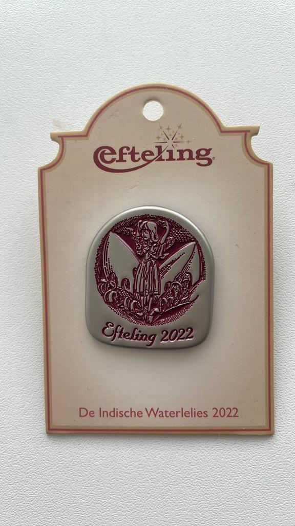 Efteling pin De Indische Waterlelies 2022 op kaartje EPP 441, Ophalen of Verzenden, Nieuw, Button of Speldje