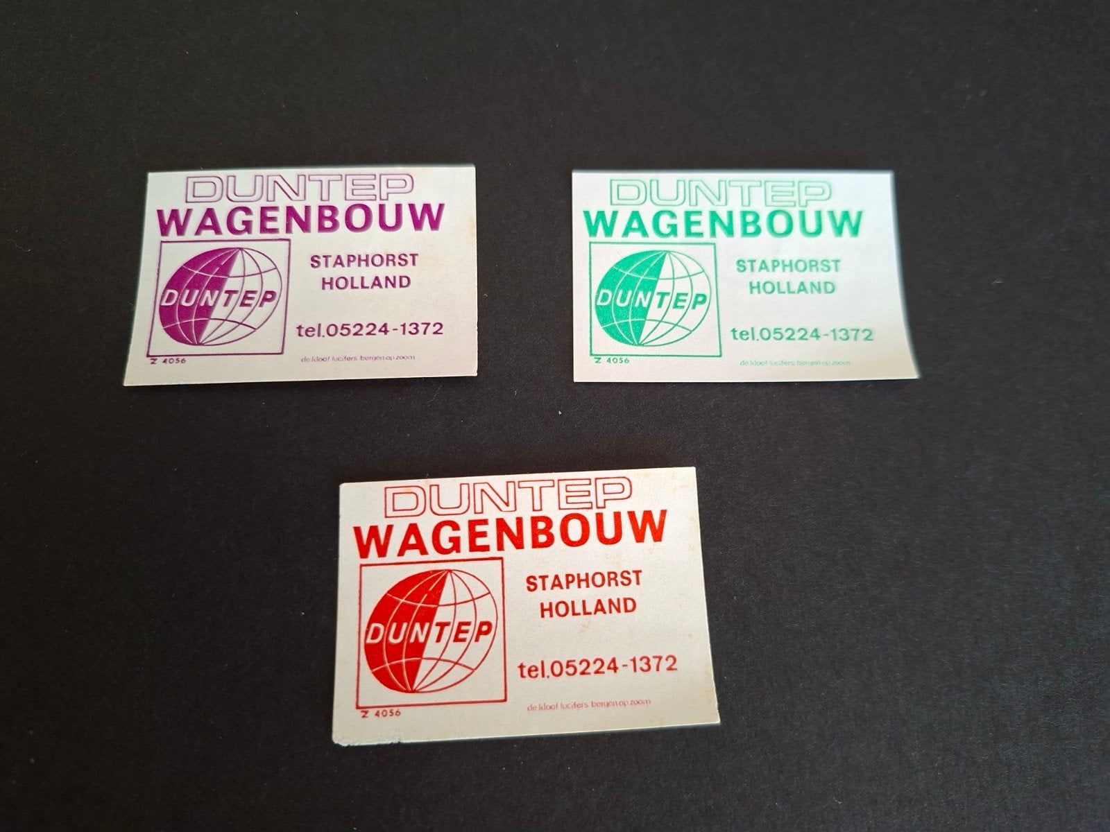 Lucifermerken Staphorst Duntep Wagenbouw, Verzamelen, Verzenden, Zo goed als nieuw, Luciferdoosjes of -merken