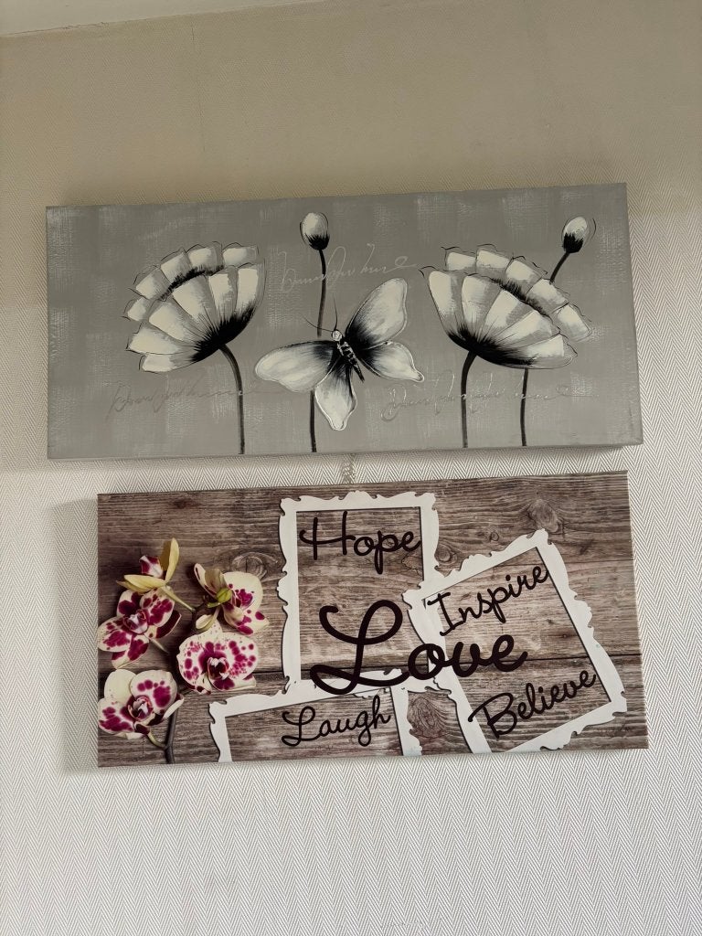 2 CANVAS SCHILDERIJEN, Ophalen