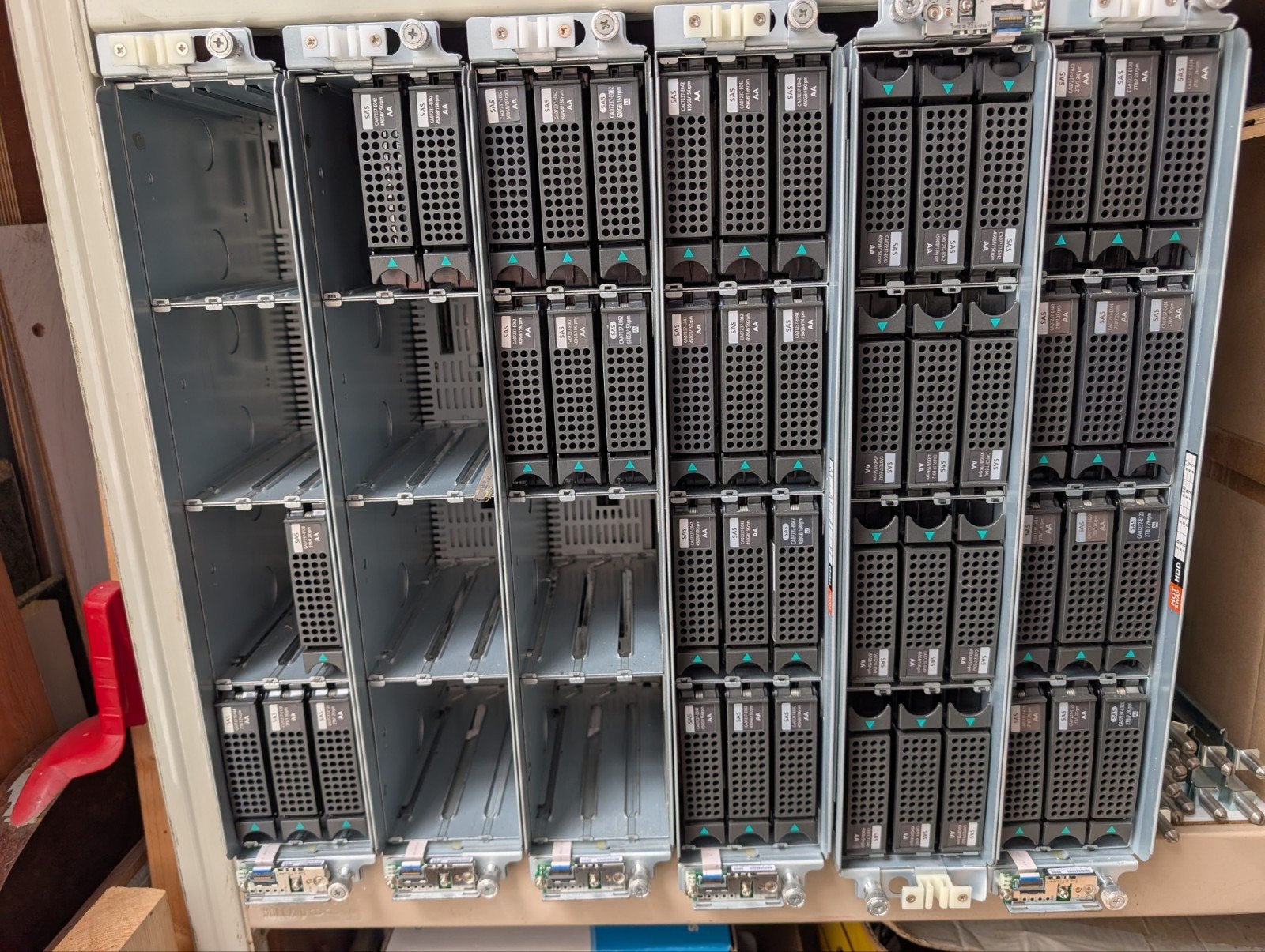 6x Fujitsu ETERNUS DX60/DX90 RAID Units - Opslagoplossing, Computers en Software, Serverkasten, Ophalen