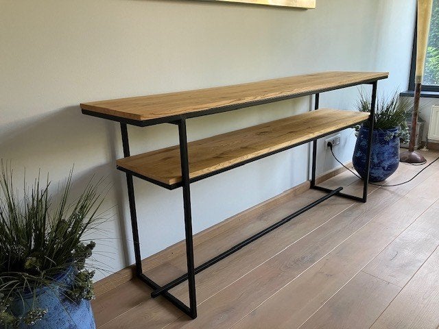 sidetable, Ophalen, Zo goed als nieuw, 150 tot 200 cm, Eikenhout