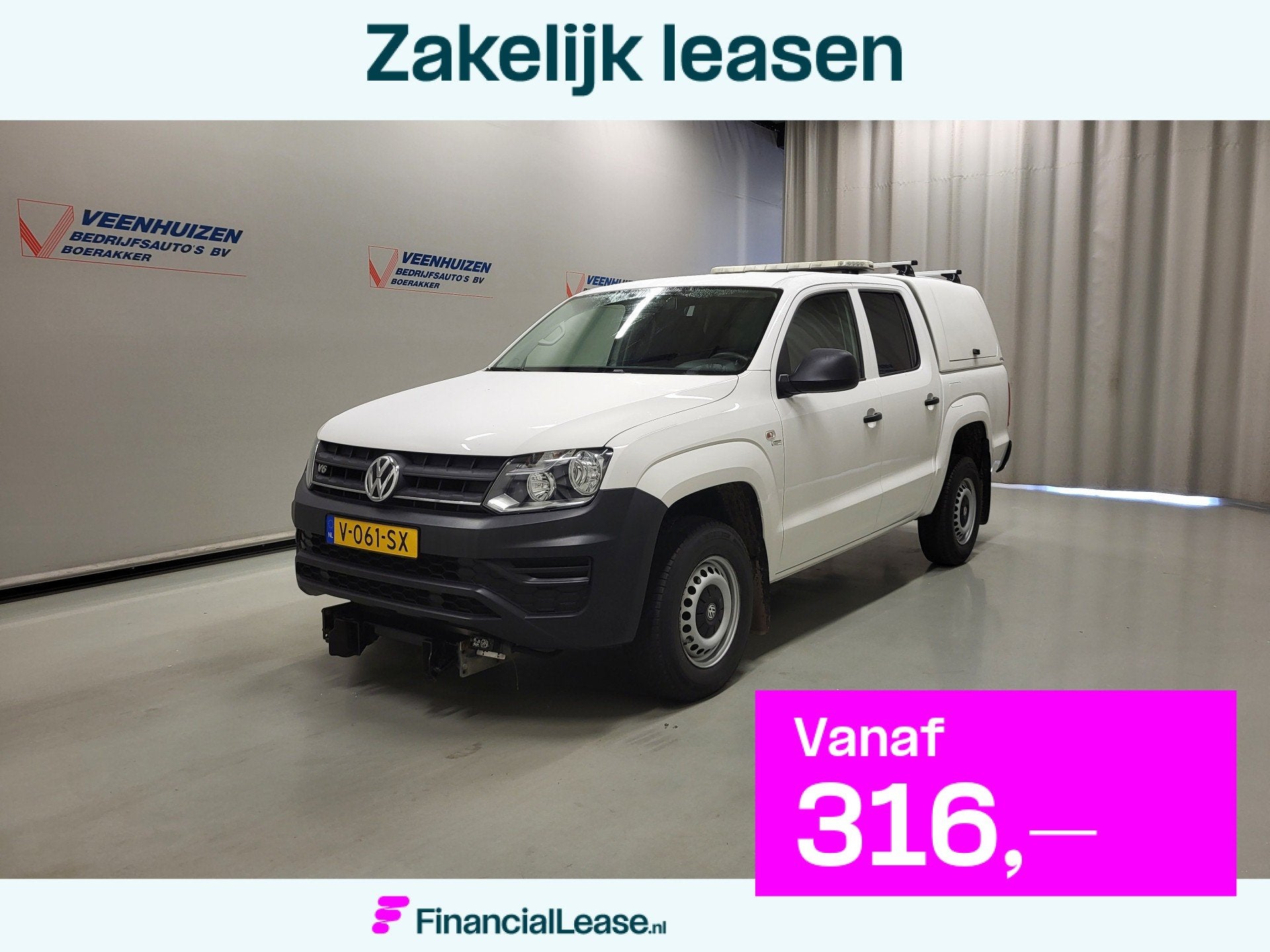 Volkswagen Amarok 3.0TDI Pickup Euro 6!, Achterwielaandrijving, Gebruikt, Euro 6, 3000 kg