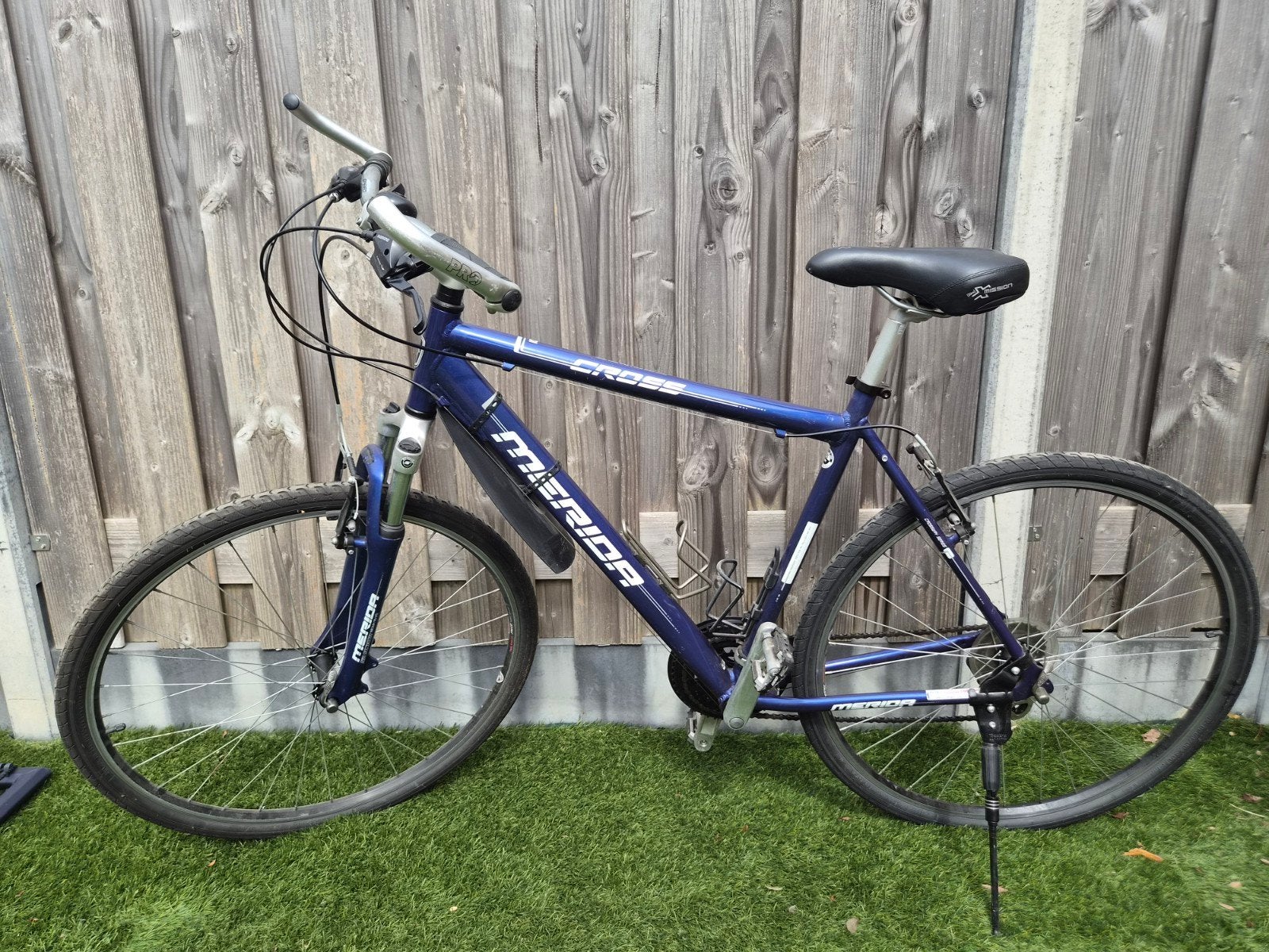 Merida Cross Hybride fiets - Blauw - 55 cm frame - Shimano A, Velgrem, Ophalen, Overige merken, Minder dan 10 versnellingen