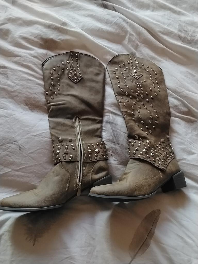 Laarzen cowboy stijl, Kleding | Dames, Hoge laarzen, Bruin, Nieuw, Ophalen of Verzenden