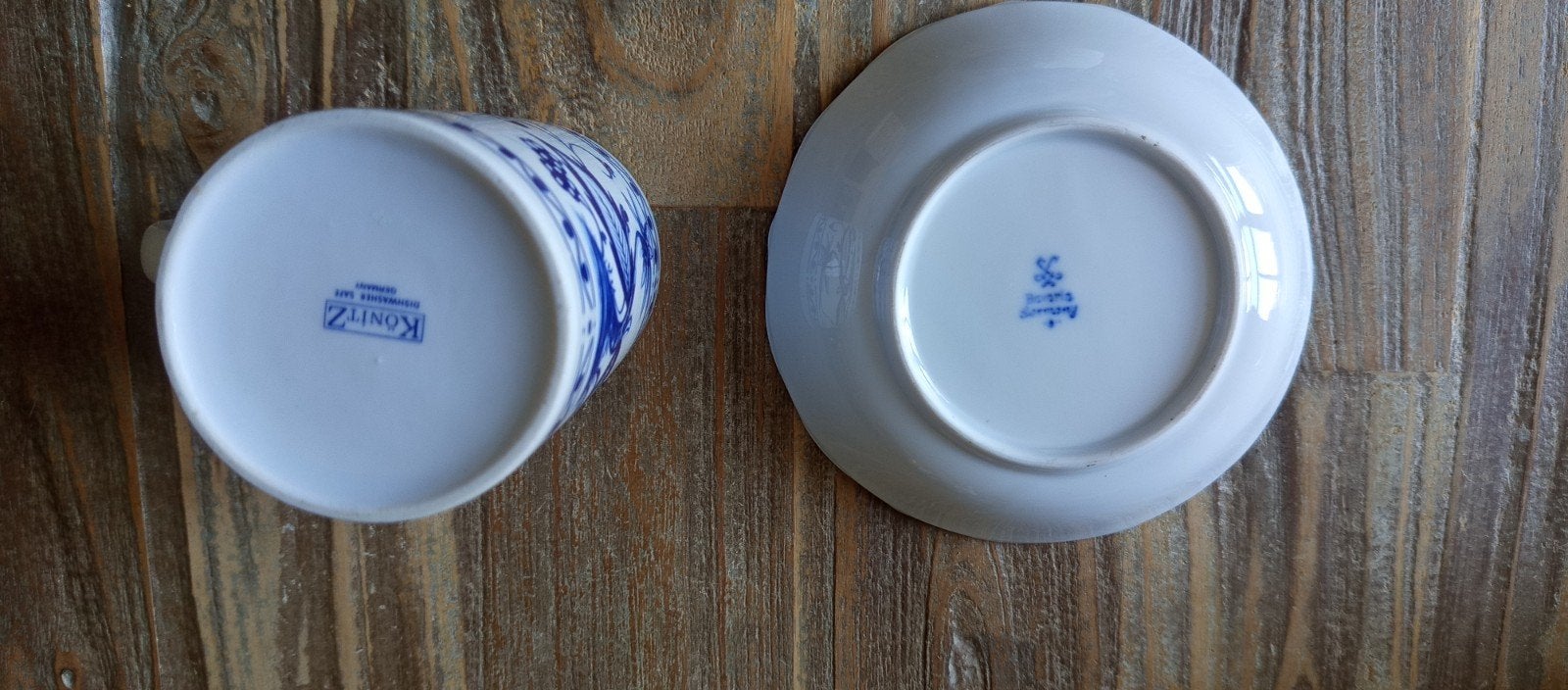 Melkkan en suikerpot - Kahla Zwiebelmuster, Ophalen of Verzenden