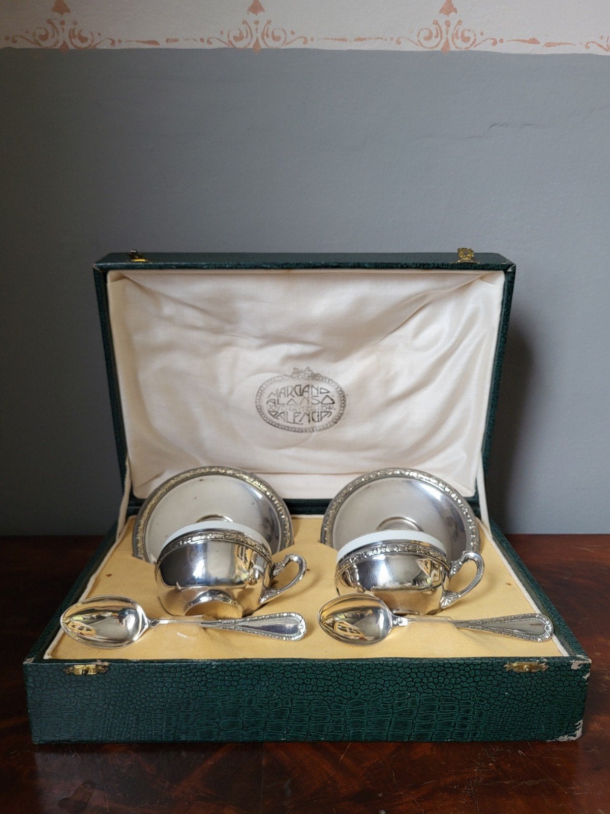 Set Antieke Koffiekopjes, Antiek en Kunst, Ophalen of Verzenden