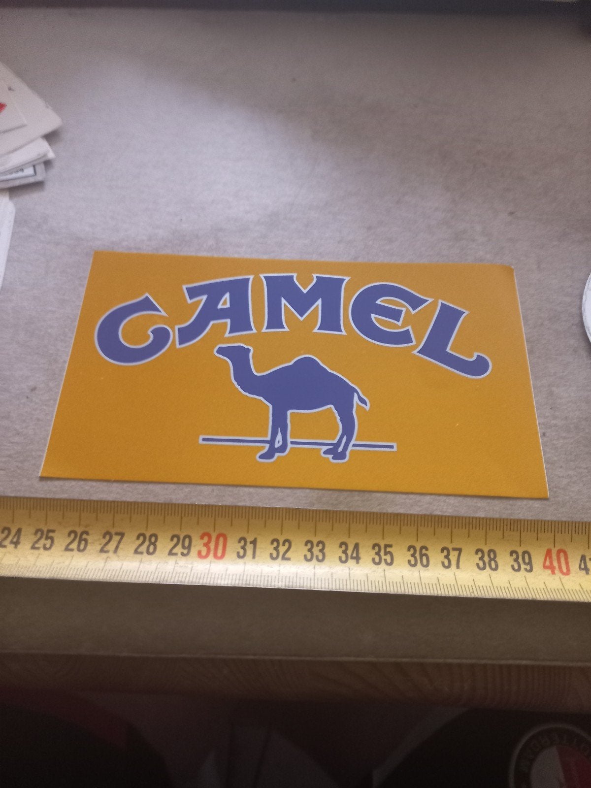 Camel sticker - Vintage reclame sticker, Ophalen of Verzenden, Gebruikt, Merk