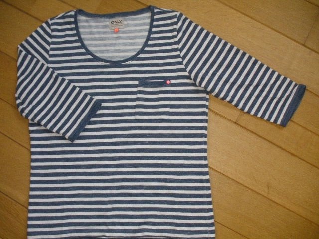 ONLY sweater blauw ecru streep maat L - nieuw -, Maat 38/40 (M), Only, Blauw, Nieuw