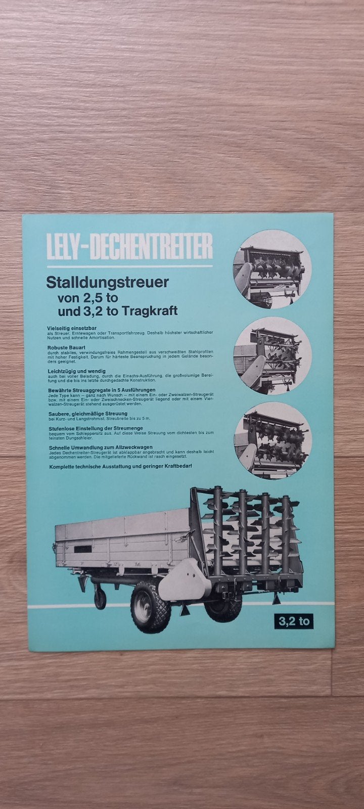 LELY-DECHENTREITER  meststrooier., Ophalen of Verzenden, Nieuw
