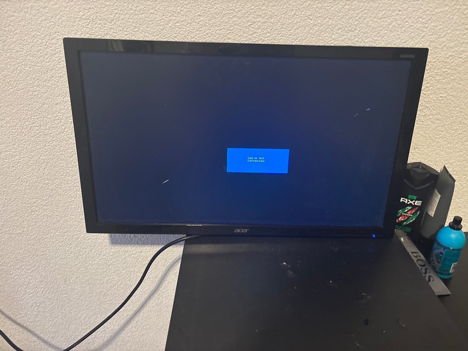 Acer monitor - Zwart - 24 inch, Ophalen of Verzenden, Gebruikt