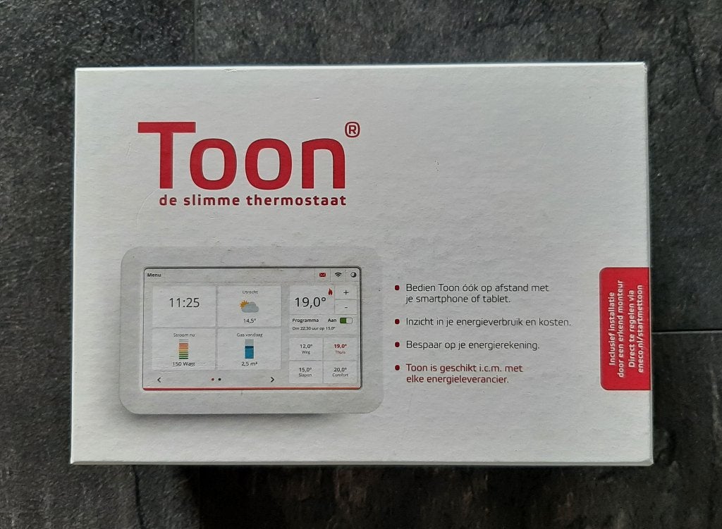 Eneco Toon slimme thermostaat., Binnenthermometer, Ophalen of Verzenden, Digitaal display, Zo goed als nieuw