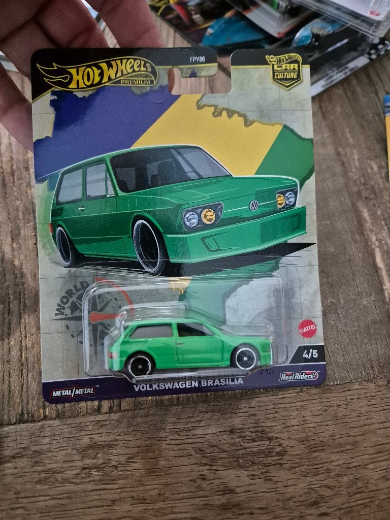 hot wheels premium volkswagen brasilia groen, Ophalen of Verzenden, Nieuw, Auto