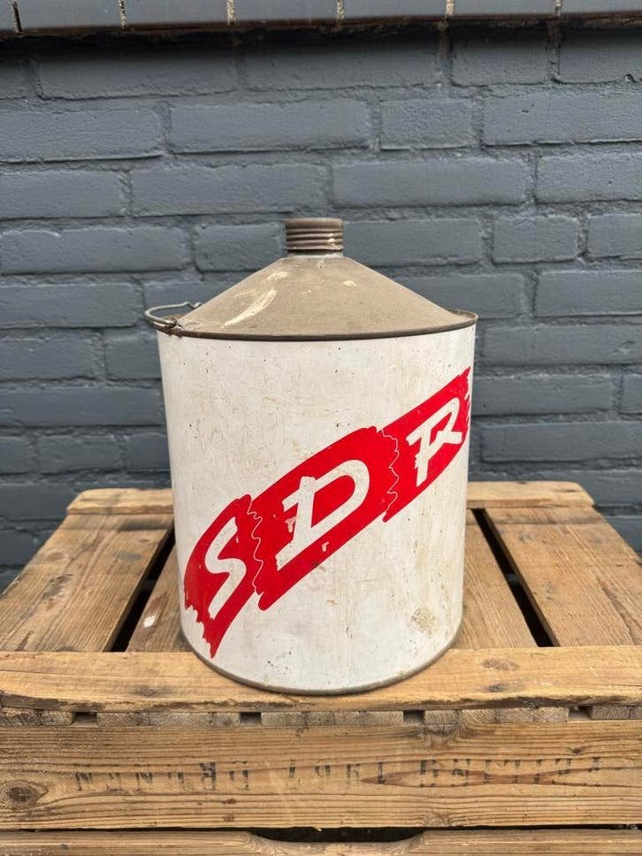 Vintage SDR reclame blik - Soci?t? des Drogueries R?unies, Ophalen of Verzenden, Gebruikt, Overige, Overige merken