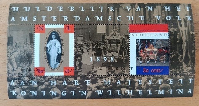 NVPH 1778: inhuldiging en gouden koets, Postzegels en Munten, Verzenden, Na 1940, Postfris