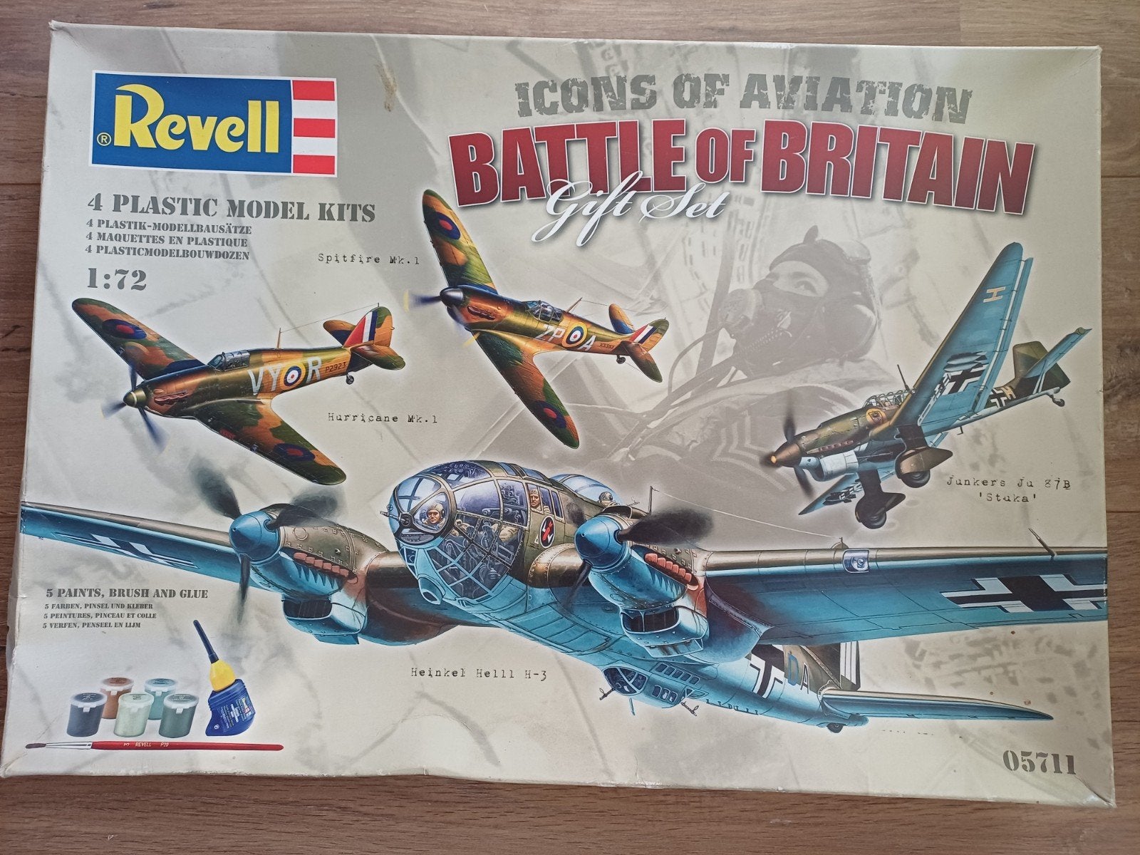 ZO GOED ALS NIEUW IN DE DOOS...REVELL BATTLE OF BRITAIN!!, Ophalen, Zo goed als nieuw, 1:72 tot 1:144, Revell