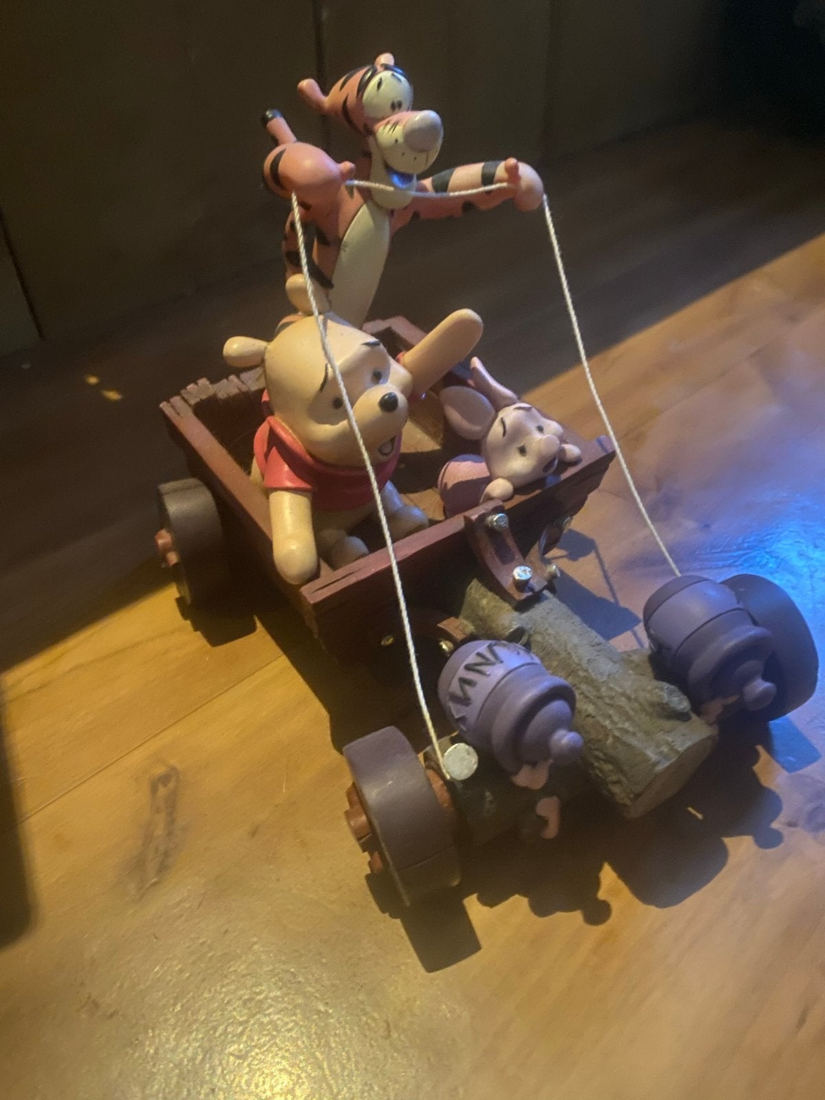 Disney Winnie de Poeh, Teigetje en Knorretje in karretje, Verzamelen, Ophalen, Gebruikt