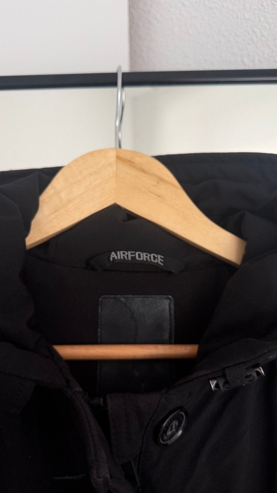 Airforce winterjas zwart, maat M, Ophalen of Verzenden, Gedragen, Maat 38/40 (M), Zwart