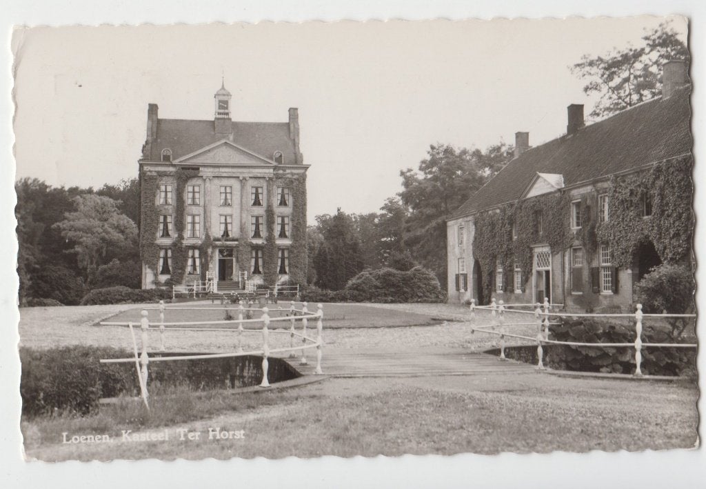 344 Loenen 1955 Kasteel Ter Horst Verzonden Kaart B74, Verzamelen, Verzenden, 1940 tot 1960, Gelopen, Gelderland
