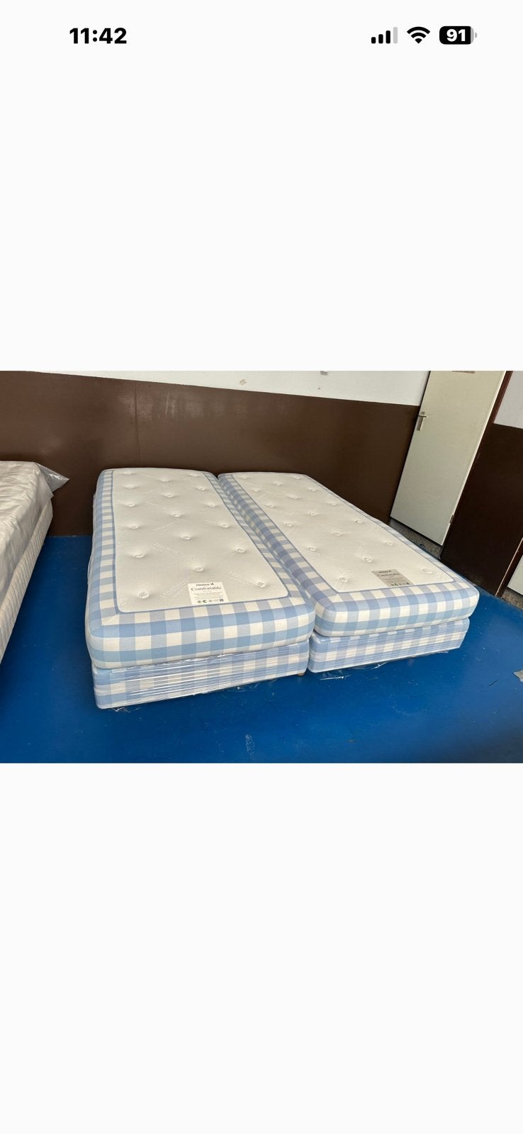 Hastens Boxspring vlak 180x210 cm – Enorme Korting, Ophalen, 200 cm of meer, Overige typen, Zo goed als nieuw