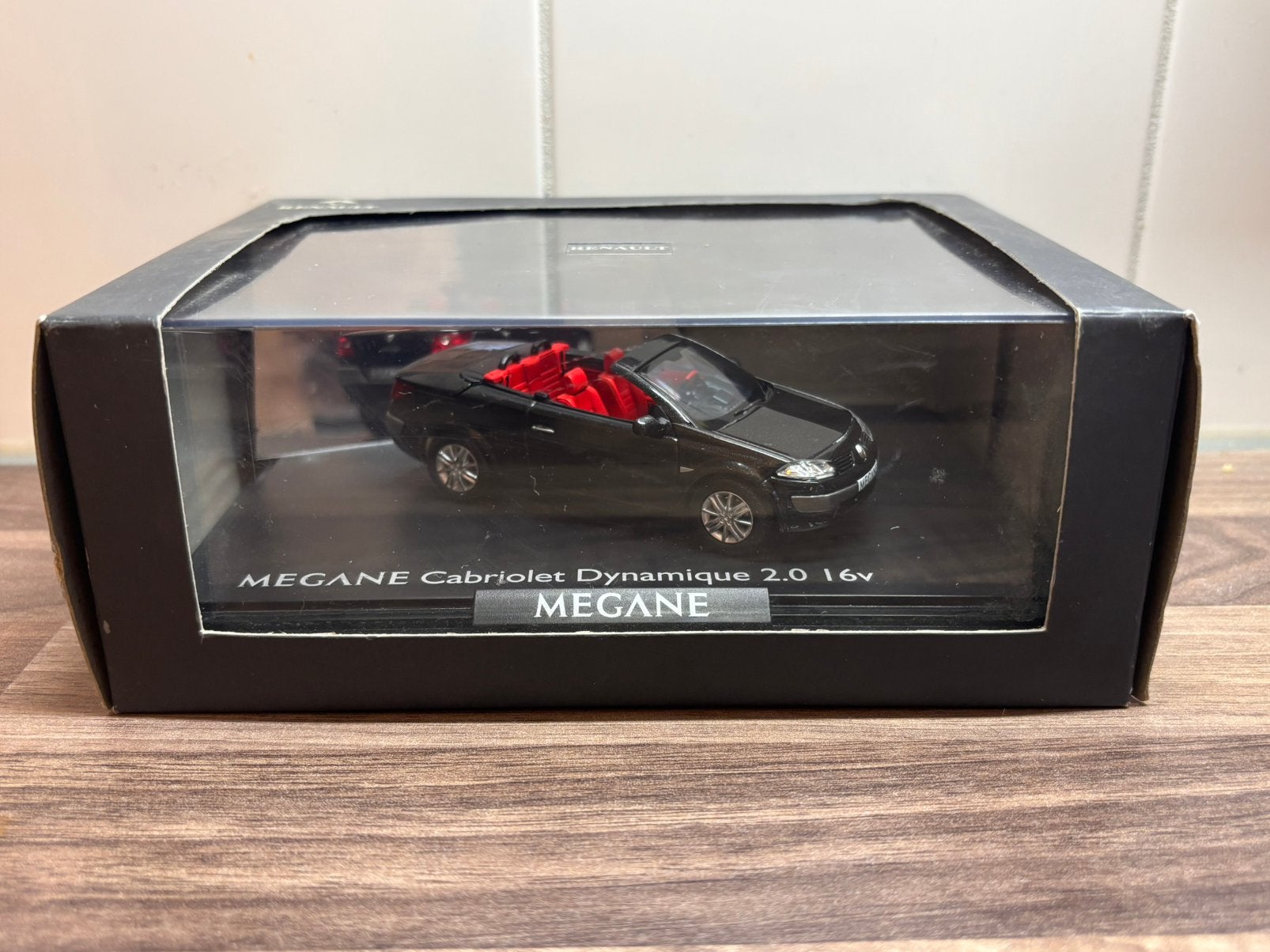 Renault Megane Cabriolet Noir Nacré Norev 1:43, Hobby en Vrije tijd, Modelauto's | 1:43, Ophalen of Verzenden, Nieuw, Auto, Norev