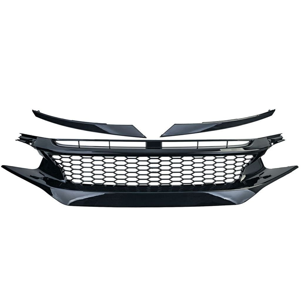Sport Grill Honda Civic 10 FK6 FK7 FK8 Zwart Glans koplampsp, Verzenden, Automotive Parts, A.parts@hotmail.nl, Trasmolenlaan 12 3447 GZ Woerden