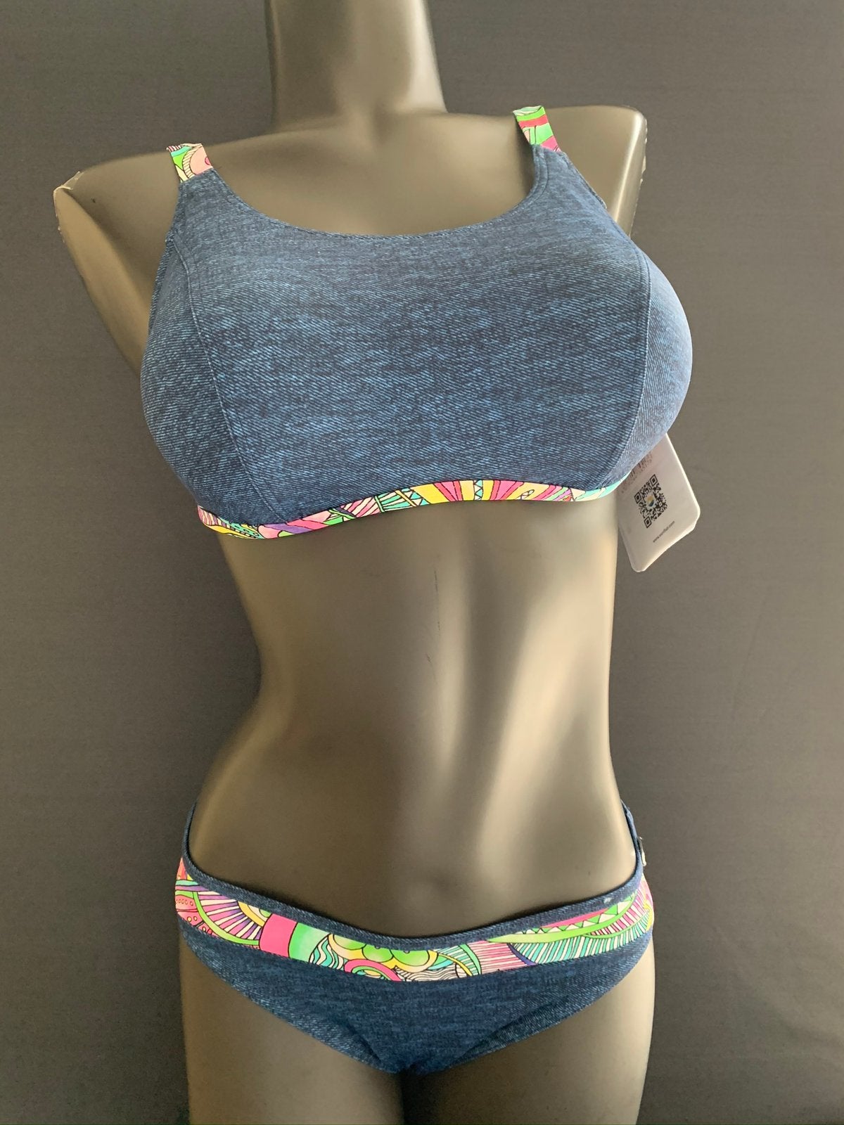 Sunflair prothese bikini maat 38a en 42a, Verzenden, Nieuw, Blauw, Bikini