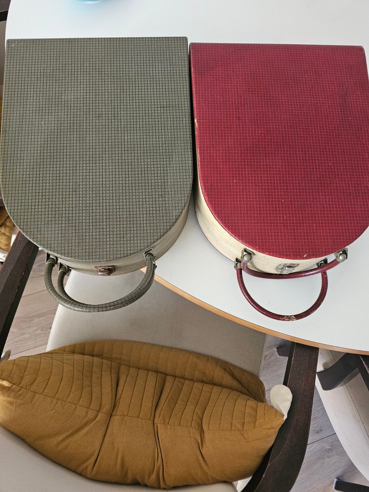 Vintage Platenspeler in Koffer - Set van 2, Ophalen of Verzenden, Gebruikt, Platenspeler, Overige merken