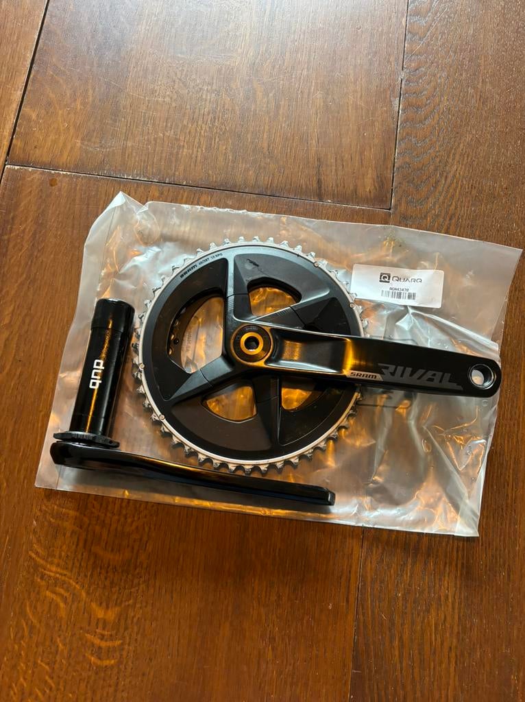 Sram Rival Crankstel, 175mm, 48/35T, Crankstel of Pedalen, Ophalen of Verzenden, Zo goed als nieuw, Aluminium
