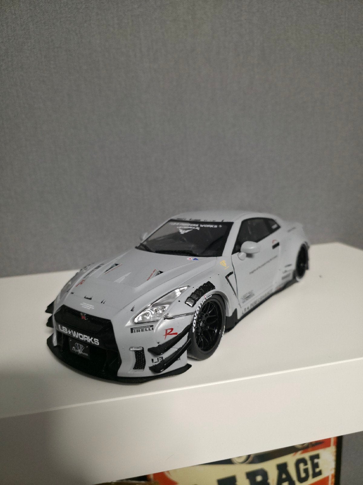 1:18 Solido Nissan GTR R35 LWBK American diorama, Ophalen, Nieuw, Overige merken