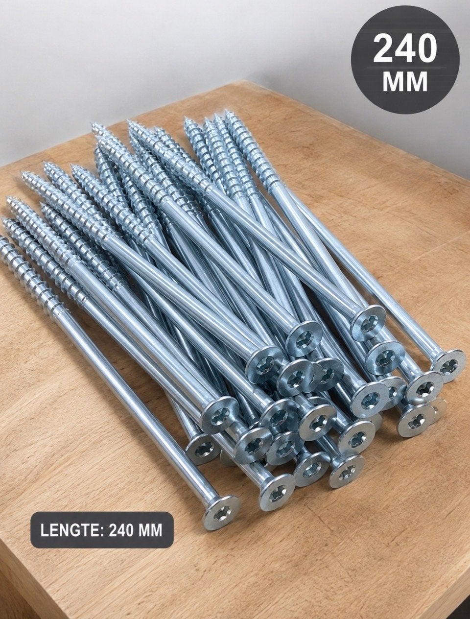 Houtschroeven 24 cm - Nieuw, Ophalen of Verzenden, Nieuw, 100 tot 250 mm, Schroeven