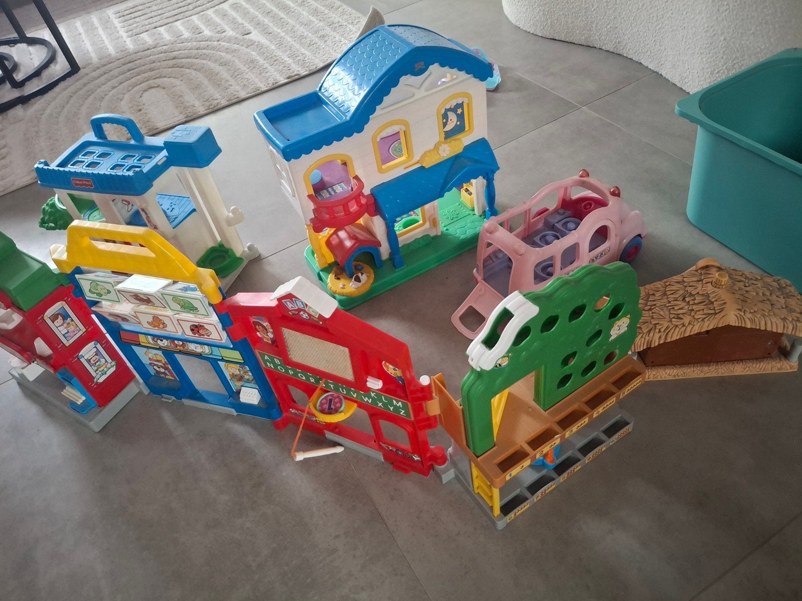 Grote set Fisher-Price Little People speelgoed, Ophalen, Gebruikt, Speelset