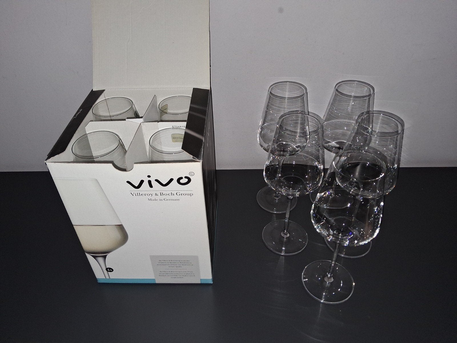 Vivo Villeroy & Boch Group wijnglazen 9x wit witte wijnglas, Nieuw, Ophalen of Verzenden, Overige merken, Glas