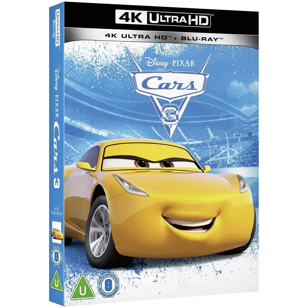 Cars 3 4K Ultra HD/UHD Blu-Ray UK (Geseald) Slip, Ophalen of Verzenden, Nieuw in verpakking, Actie