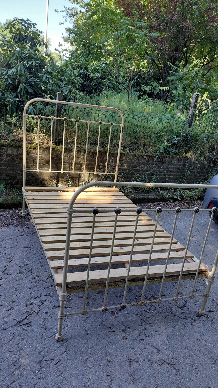 antiek, ijzeren bed, Ophalen