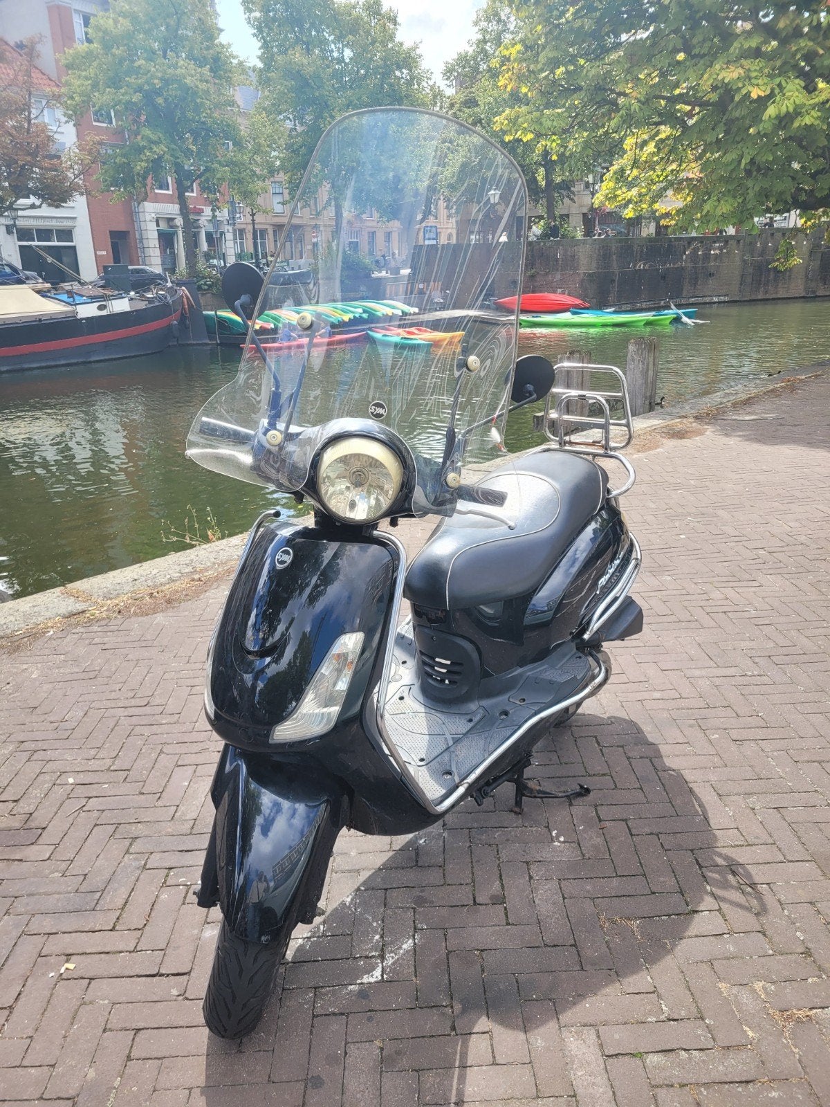 sym fiddle 2 50s snor scooter bouwjaar 2020 met beugels, Ophalen, Overige modellen, Zo goed als nieuw, Benzine