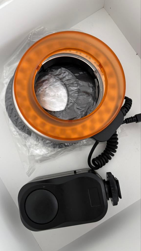 Meike FC-110 Macro Ringflitser & LED Videolamp, Audio, Tv en Foto, Fotografie | Flitsers, Ophalen of Verzenden, Zo goed als nieuw