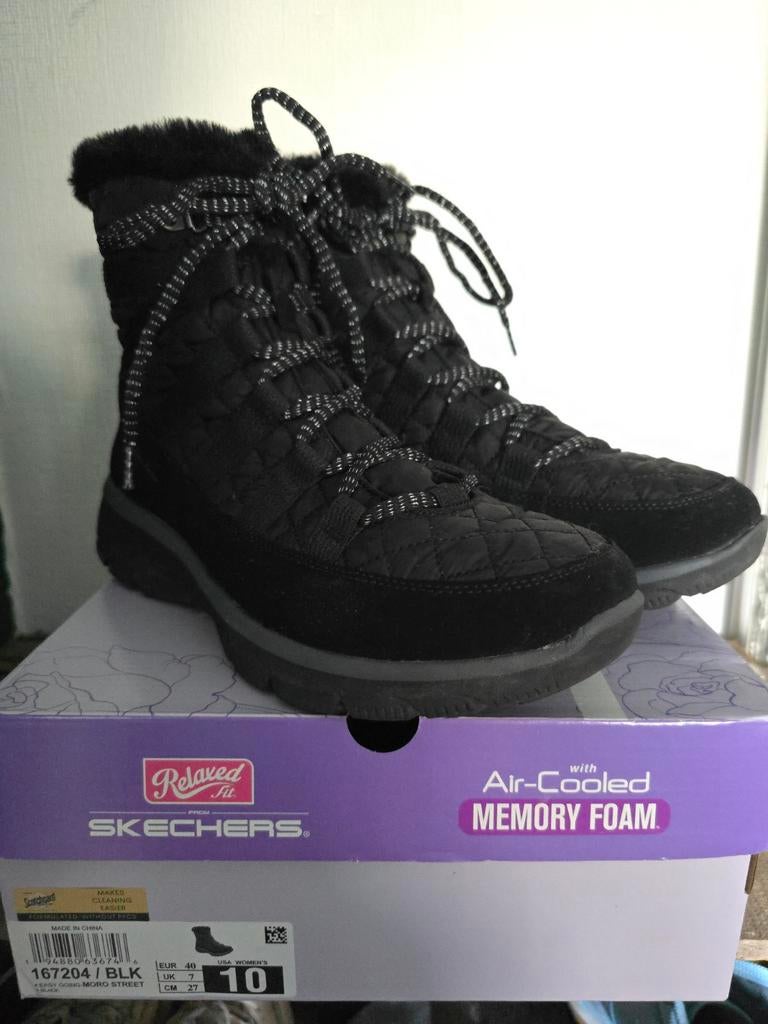 Skechers Easy Going Dames Laarsjes - Zwart, Skechers, Zwart, Lage of Enkellaarzen, Nieuw