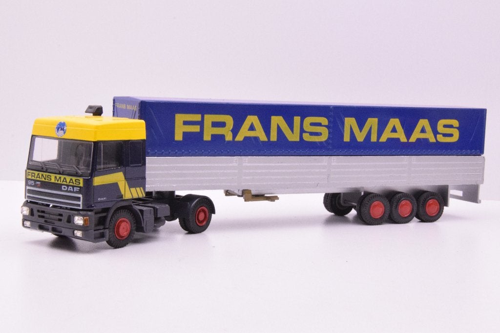 DAF 95  ''  Frans Maas transport ''  Lion Car, Ophalen of Verzenden, Zo goed als nieuw, Bus of Vrachtwagen, Lion Toys