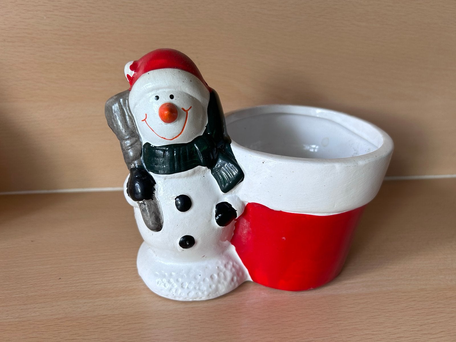 Kerst bloempot sneeuwpop, Diversen, Ophalen of Verzenden