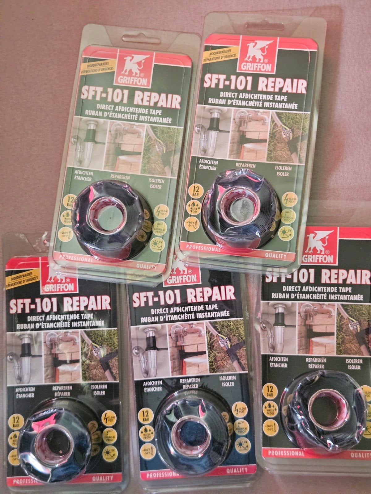 Griffon SFT-101 repair tape rescue vulkaniserend afdichtend, Ophalen of Verzenden, Nieuw