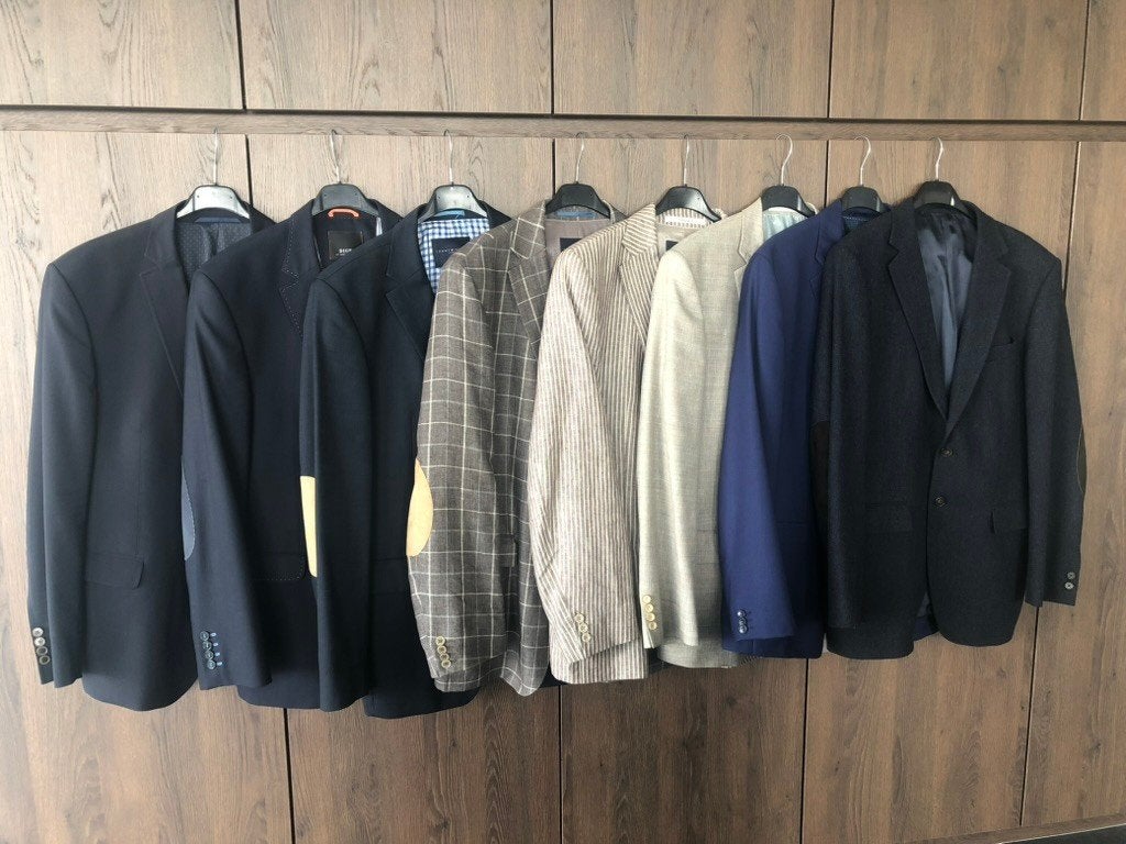 8 Merk colberts, maat 54, Maat 52/54 (L), Blauw, Tommy Hilfiger + Digel, Ophalen of Verzenden