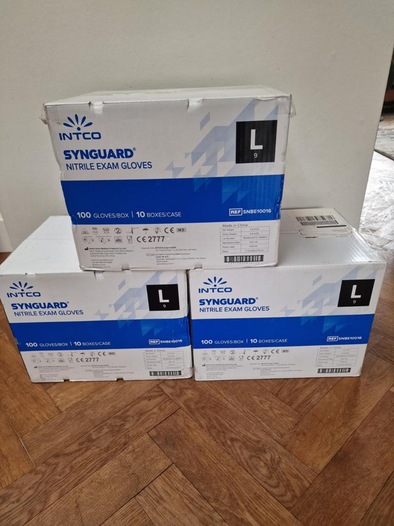 Synquard wegwerphandschoenen blauw.3 dozen., Ophalen of Verzenden, Nieuw