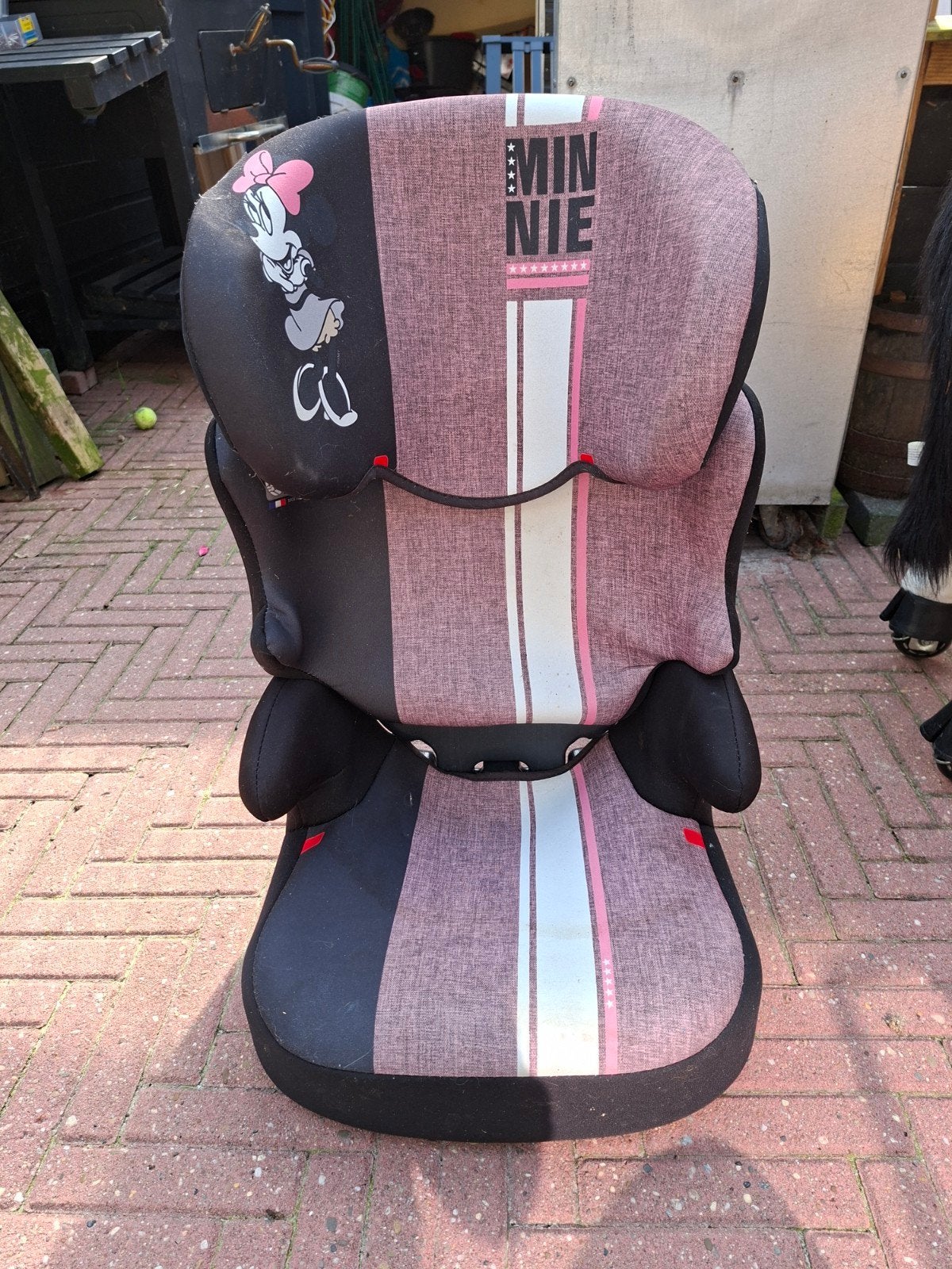 Minnie Mouse Kinderzitje - Gebruikt, Kinderen en Baby's, Autostoeltjes, 15 t/m 36 kg, Zijbescherming, Ophalen, Overige merken