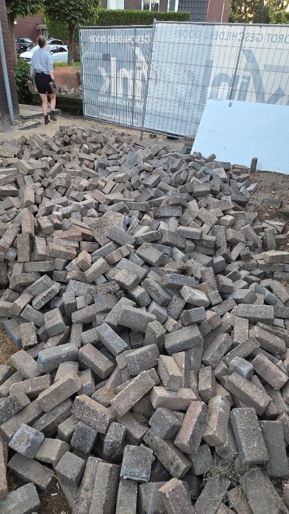 Stenen, Ophalen, Gebruikt, Klinkers, 10 m² of meer