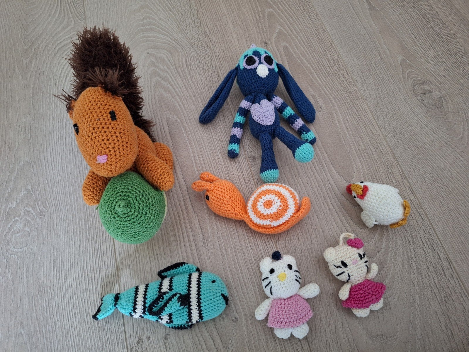 Gehaakte knuffels, Gebruikt, Handgemaakt, Overige typen, Ophalen of Verzenden